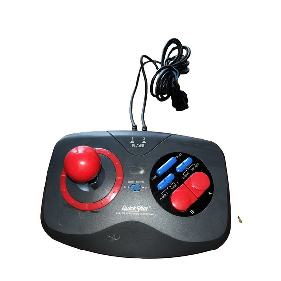 QUICKSHOT NINTENDO NES JOYSTICK PROFESSIONAL CONTROLLER QUICK SHOT QS-128N - Picture 1 of 4